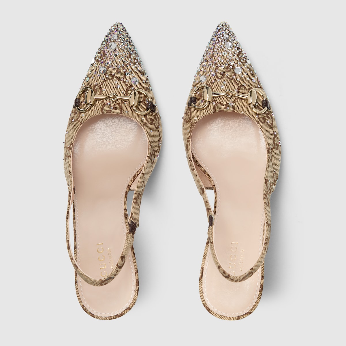 Gucci Women’s slingback pump with crystal Horsebit - Image 3